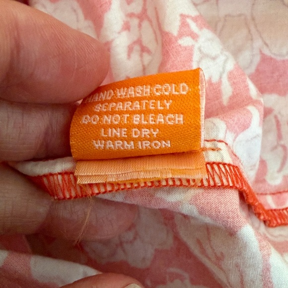 Oliphant Short Sleeve Pintuck Button Down Blouse Size S - Picture 15 of 15